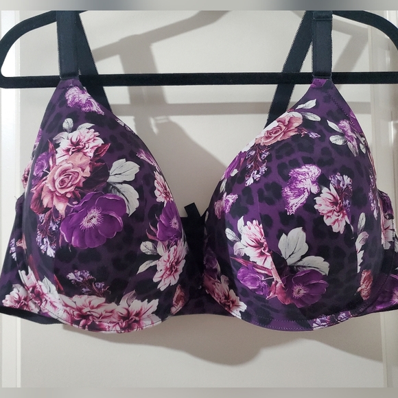 Torrid Floral Plunge Smooth 360 Back Smoothing Bra 46DD - Picture 5 of 7